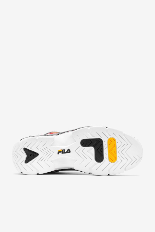 White/Black/Gold Men\'s Grant Hill 2 Fila UK