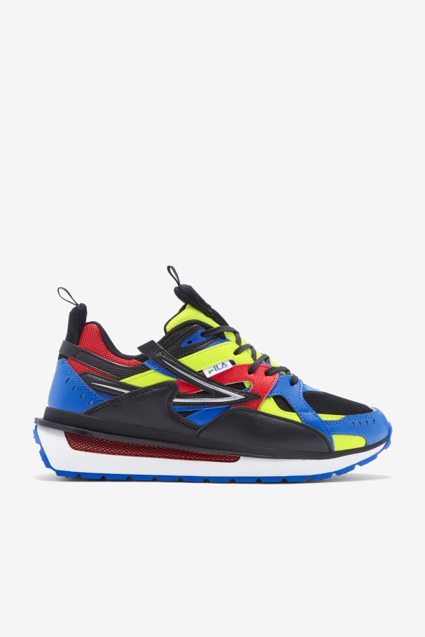 Men's Sandenal Black/Blue/Yellow Fila UK