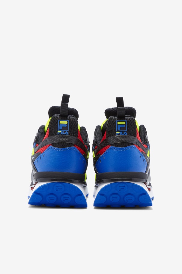 Men\'s Sandenal Black/Blue/Yellow Fila UK
