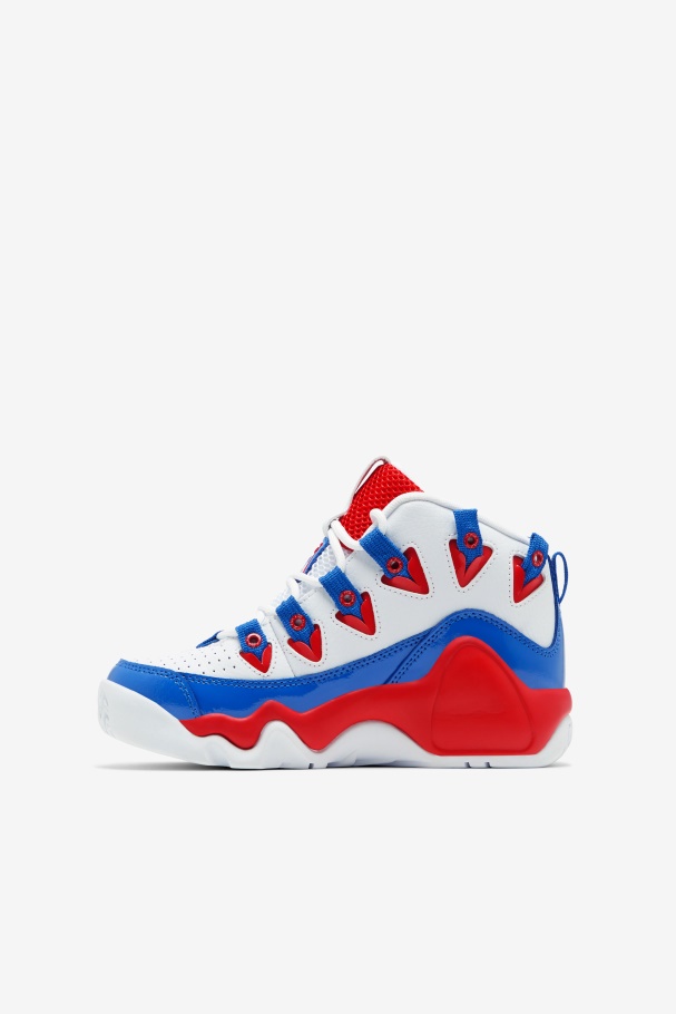 Fila UK White/Red/Blue Big Kids\' Grant Hill 1