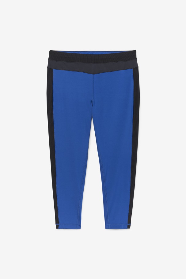 Forza Texture High Waist Legging Fila UK Navy Peony/Black