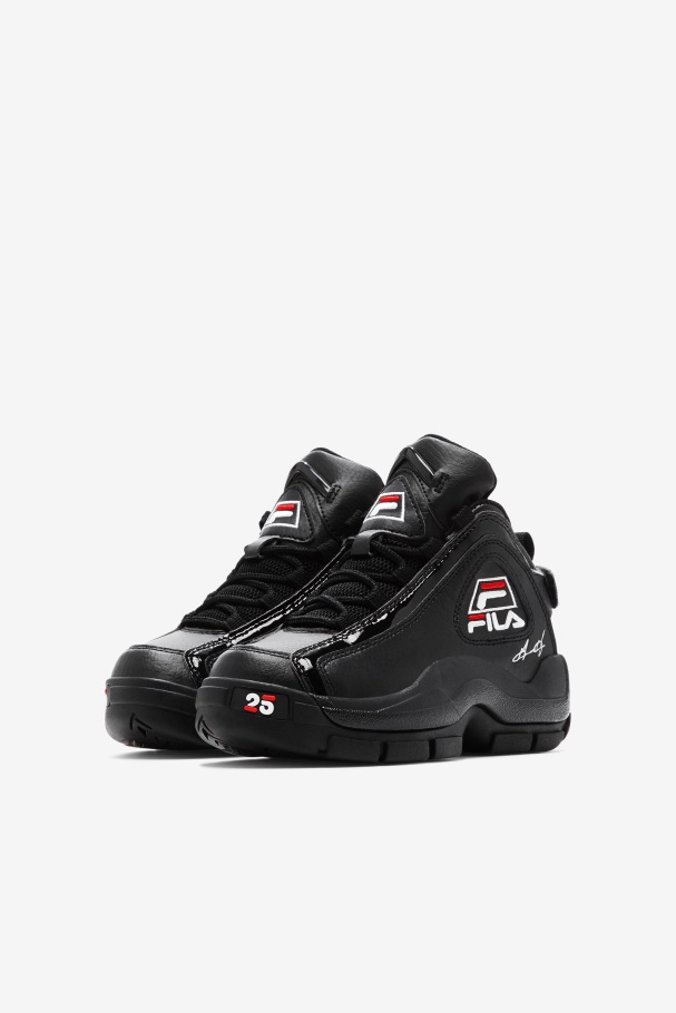 Big Kids\' Grant Hill 2 25th Anniversary Edition Black/White/Red Fila UK