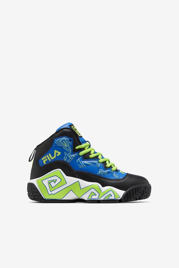 Fila UK Blue/Black/Lime Punch Big Kids\' Mb