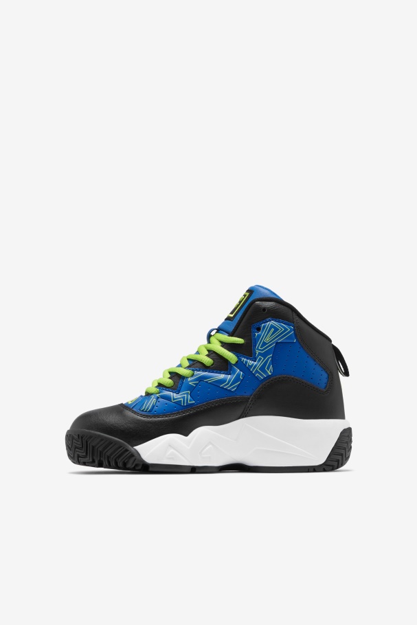 Fila UK Blue/Black/Lime Punch Big Kids\' Mb