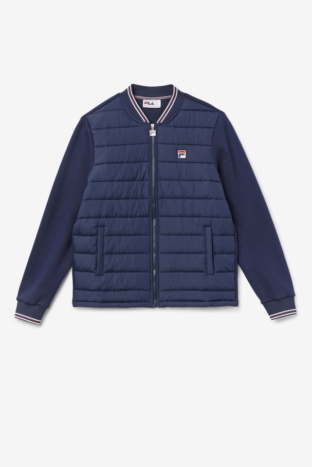 Peacoat Fila UK Marco Puffer Jacket