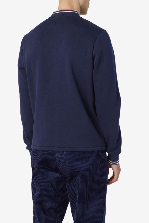 Peacoat Fila UK Marco Puffer Jacket