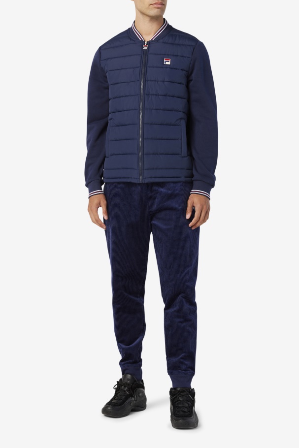 Peacoat Fila UK Marco Puffer Jacket
