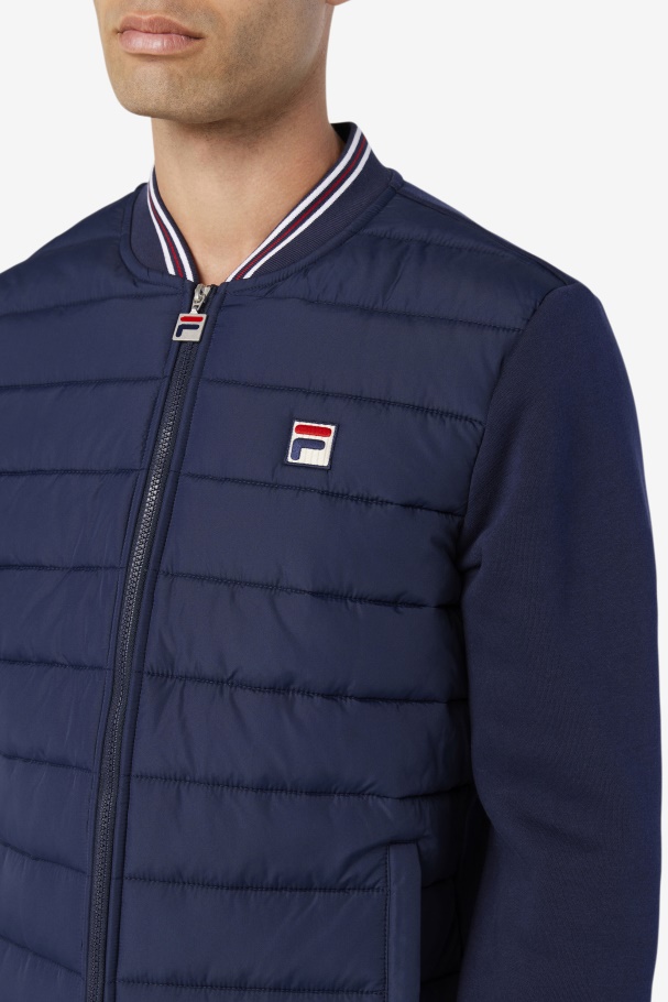 Peacoat Fila UK Marco Puffer Jacket
