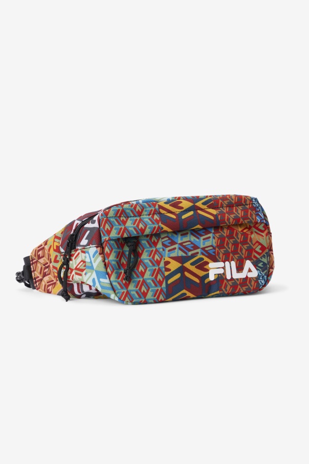 Fila UK Ocean/Yellow/White Jorina Patch Print Fanny Pack