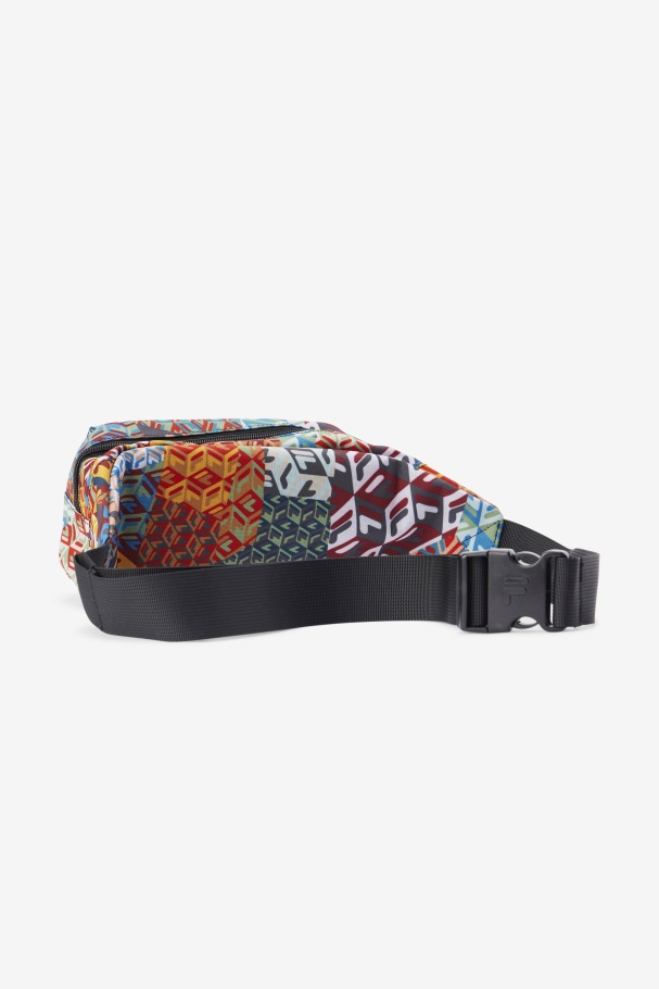 Fila UK Ocean/Yellow/White Jorina Patch Print Fanny Pack