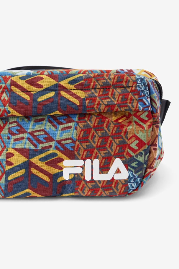Fila UK Ocean/Yellow/White Jorina Patch Print Fanny Pack