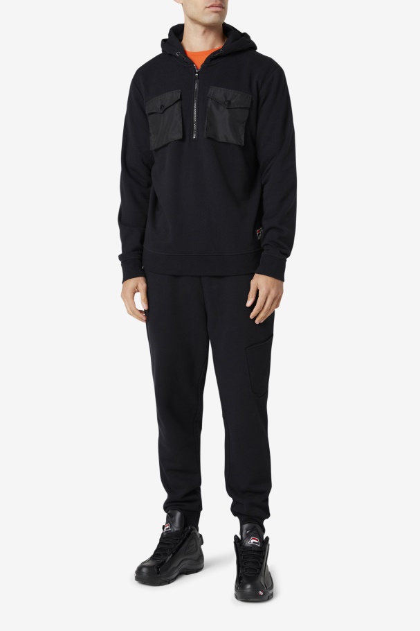 Mekong Hoodie Black Fila UK