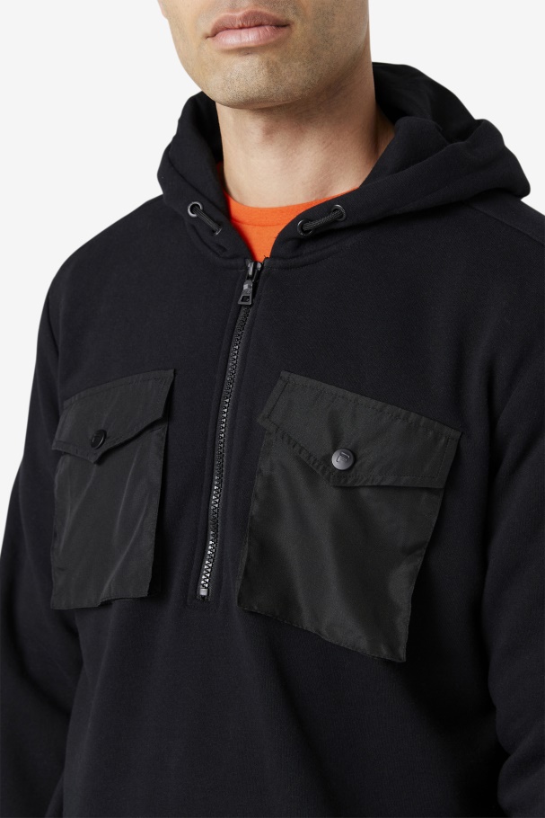 Mekong Hoodie Black Fila UK