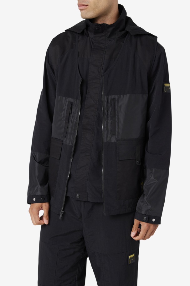 Fila UK Black Tate 3-In-1 Utility Jacket
