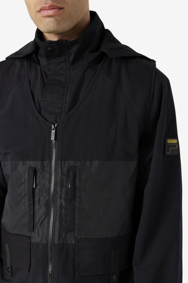 Fila UK Black Tate 3-In-1 Utility Jacket