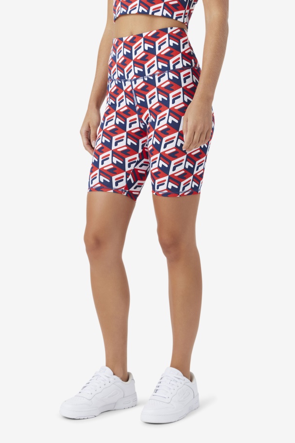 Fila UK Red/Navy/White Ainhoa Bike Short