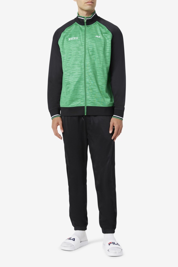 Nigeria Track Pant Black/White Fila UK