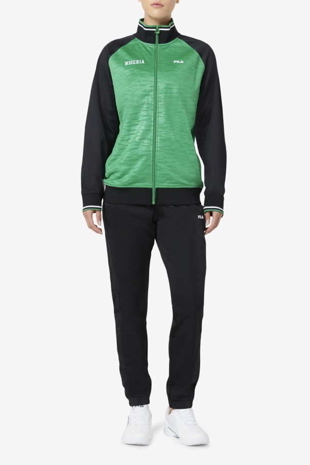 Nigeria Track Pant Black/White Fila UK
