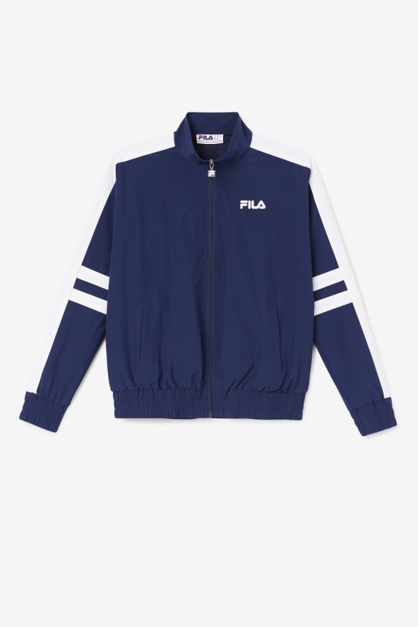 Navy/White Jovia Track Jacket Fila UK