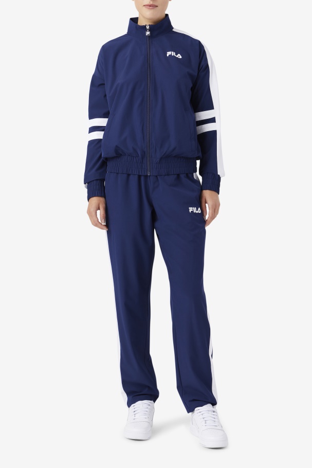 Navy/White Jovia Track Jacket Fila UK