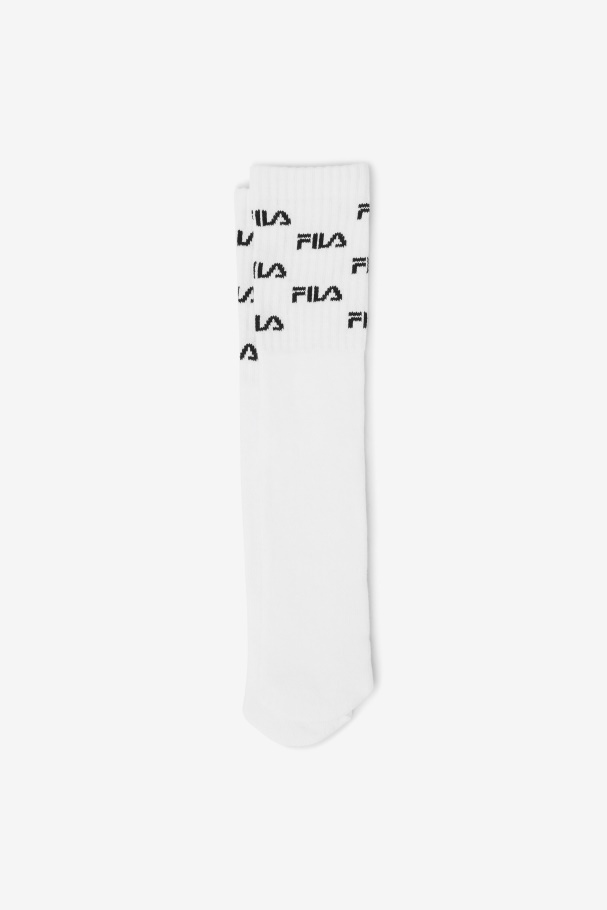 Logo Knee High Sock Fila UK White