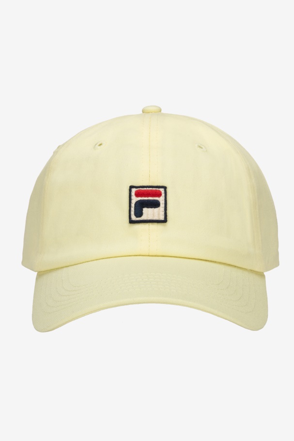 Fila UK Embroidered F-Box baseball Hat Tender Yellow