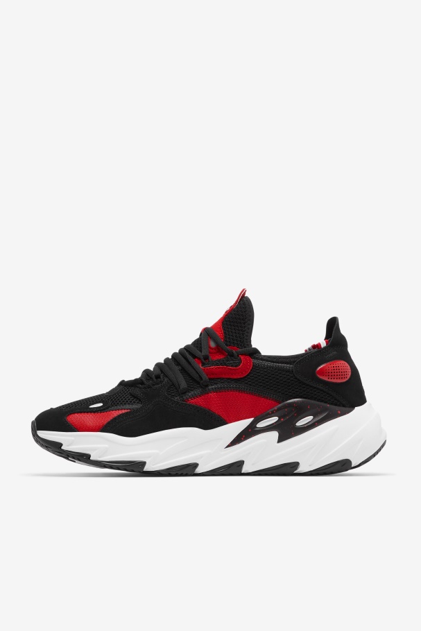 Men\'s Ray Tracer Evo 2 Black/Red/White Fila UK