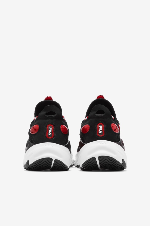 Men\'s Ray Tracer Evo 2 Black/Red/White Fila UK