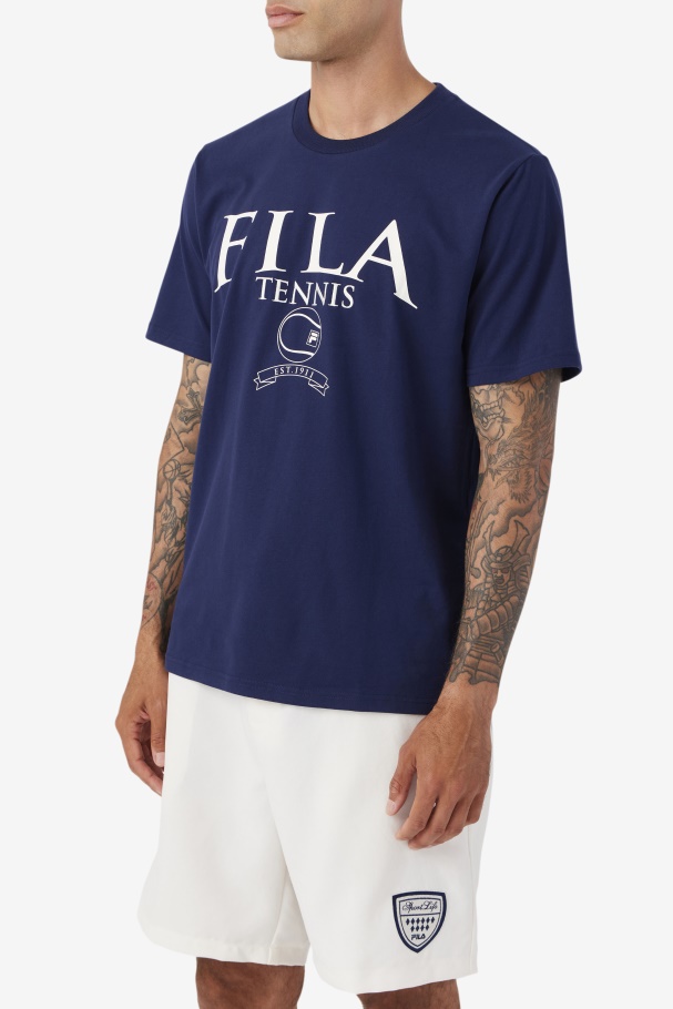 Fila UK Saran Tee Navy/Gardenia