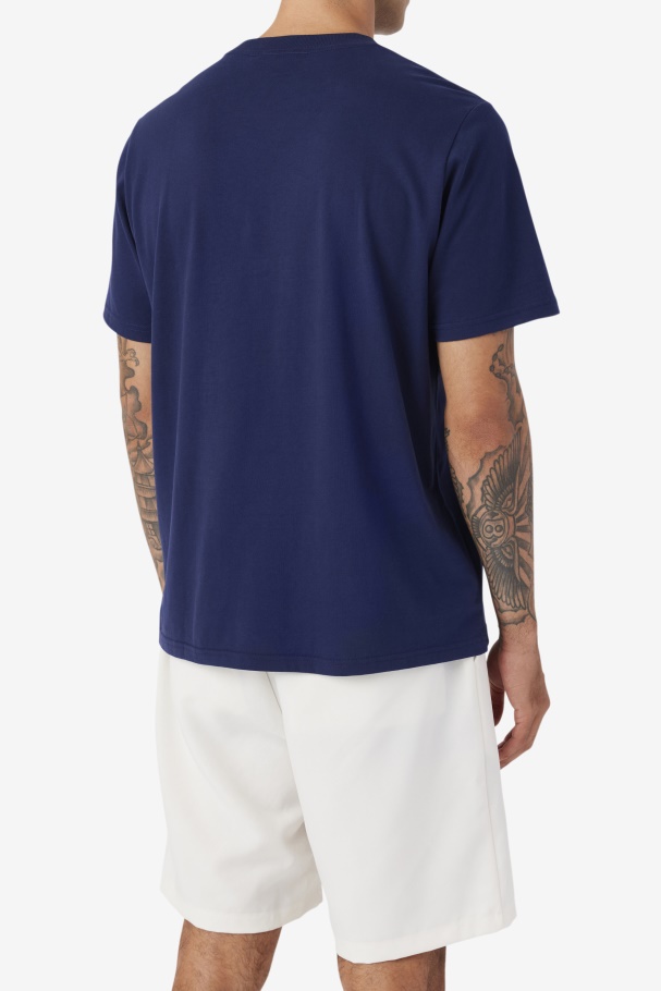 Fila UK Saran Tee Navy/Gardenia