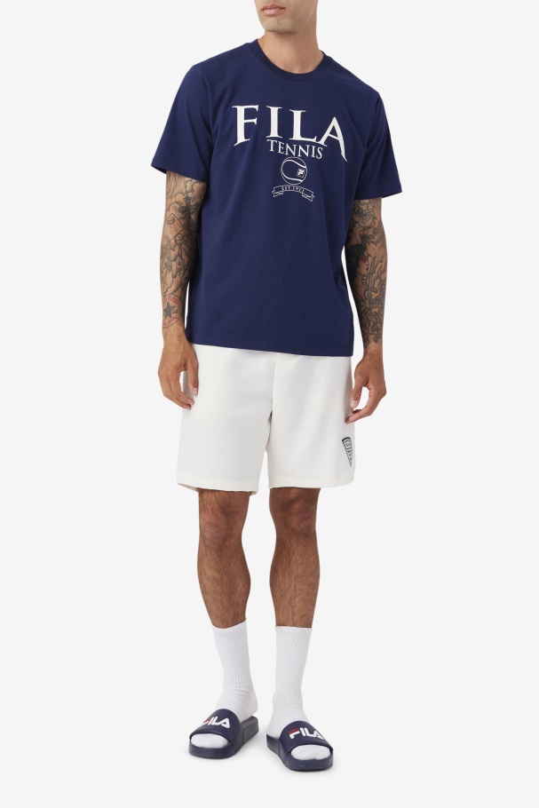 Fila UK Saran Tee Navy/Gardenia
