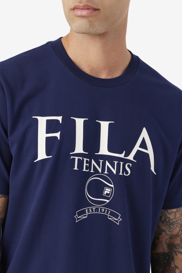 Fila UK Saran Tee Navy/Gardenia