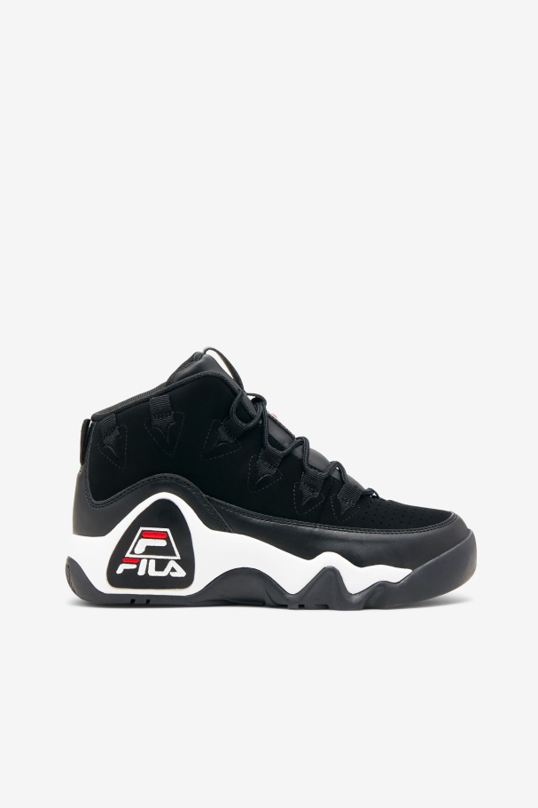 Women's Grant Hill 1 Black/White/Red Fila UK