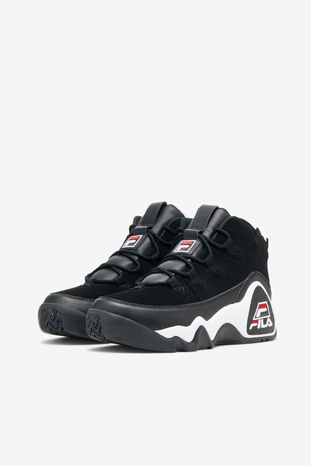 Women\'s Grant Hill 1 Black/White/Red Fila UK