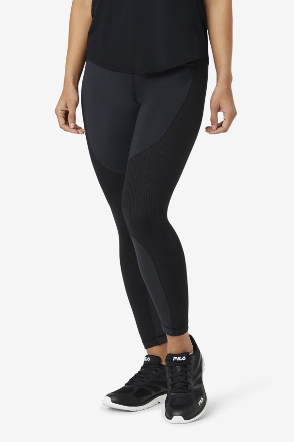 Forza Textured Long Legging Black Fila UK