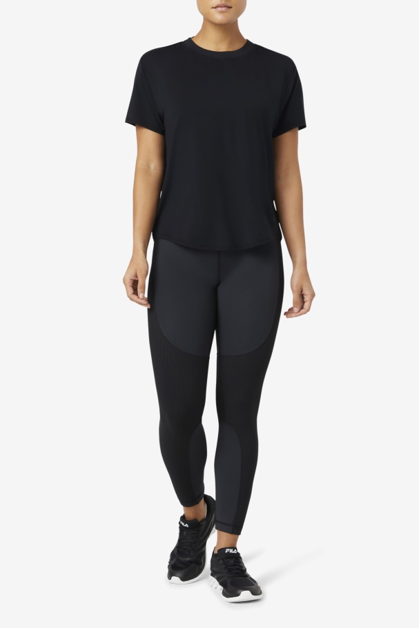 Forza Textured Long Legging Black Fila UK