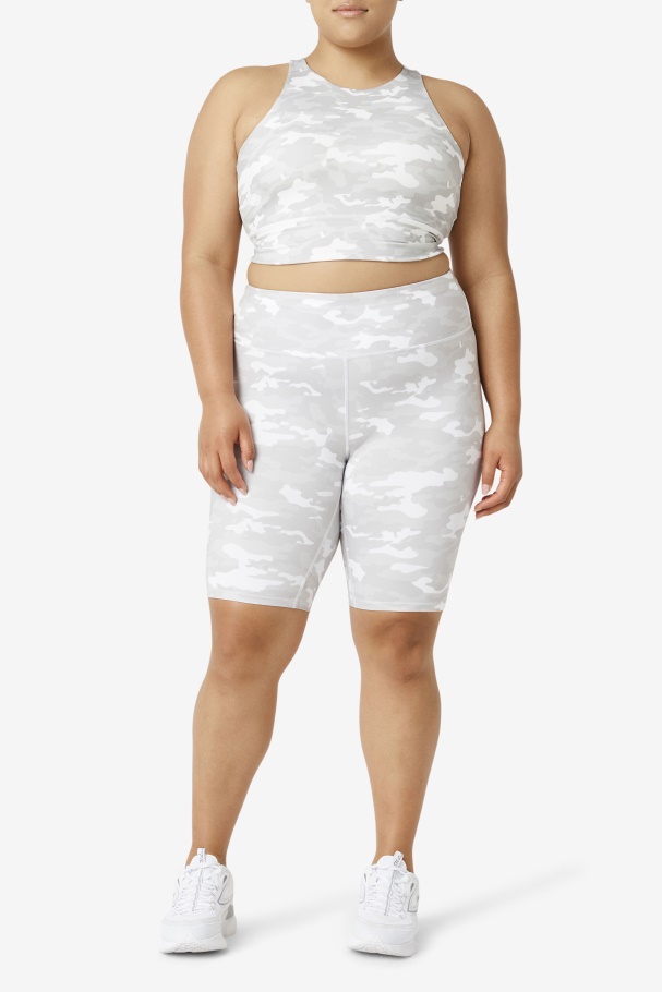 Fila UK White Forza 8\" Bike Short