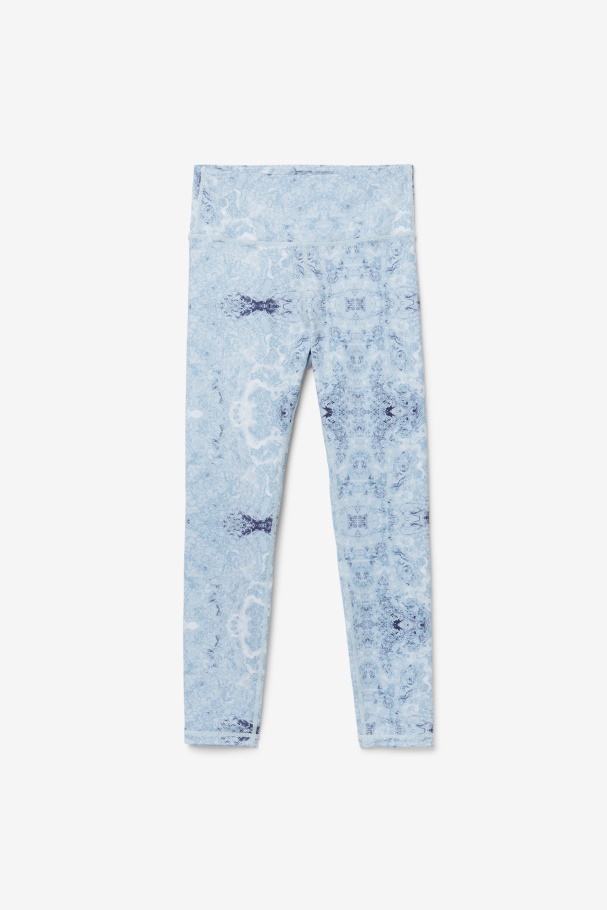 Blue Fog Print Forza Sleek 7/8 Leggings Fila UK