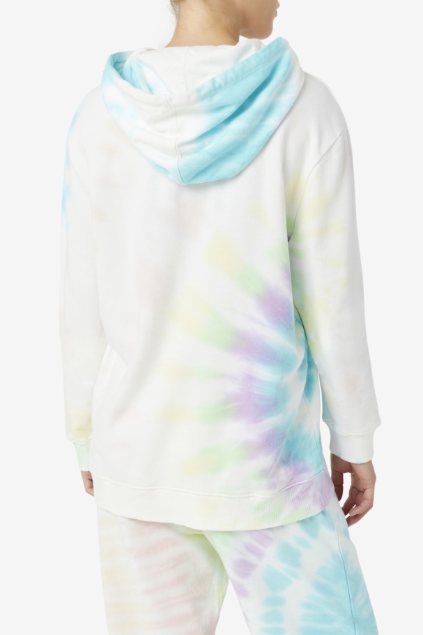 Fila UK Double Cream Tie Dye Aerolynn Tie Dye Hoodie