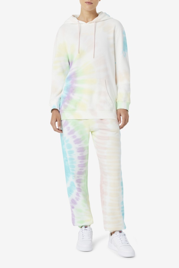 Fila UK Double Cream Tie Dye Aerolynn Tie Dye Hoodie