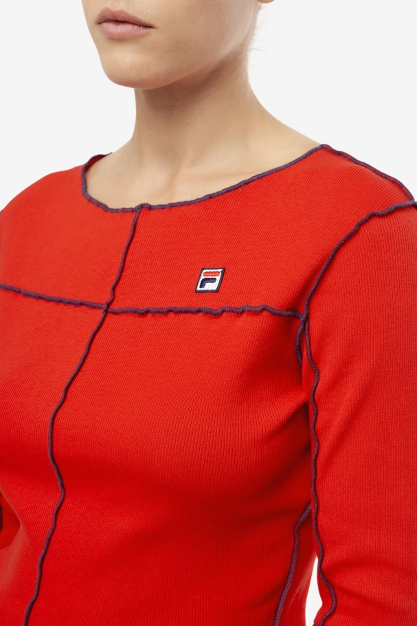 Fila UK Red Brooklynn Top
