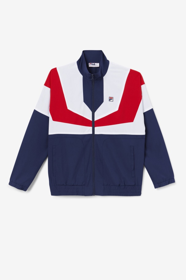 Fila UK Navy/White/Red Amar Track Jacket