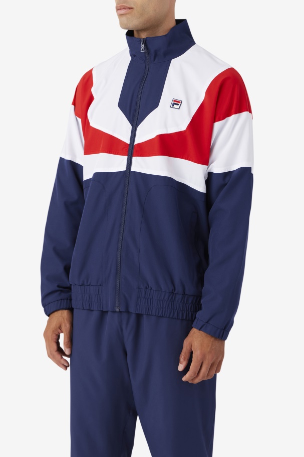 Fila UK Navy/White/Red Amar Track Jacket