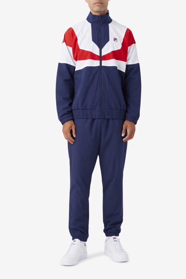 Fila UK Navy/White/Red Amar Track Jacket
