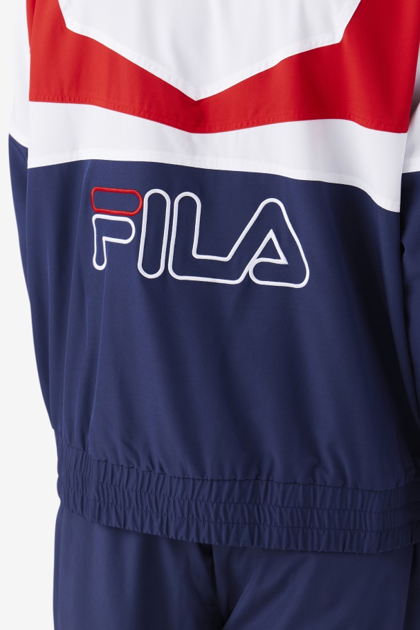 Fila UK Navy/White/Red Amar Track Jacket