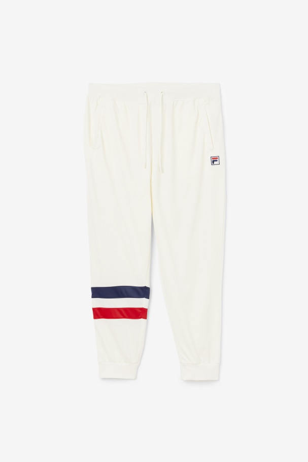 Egret/Red/Navy Fila UK Jaya Track Pant