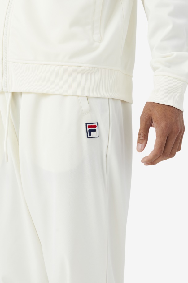 Egret/Red/Navy Fila UK Jaya Track Pant