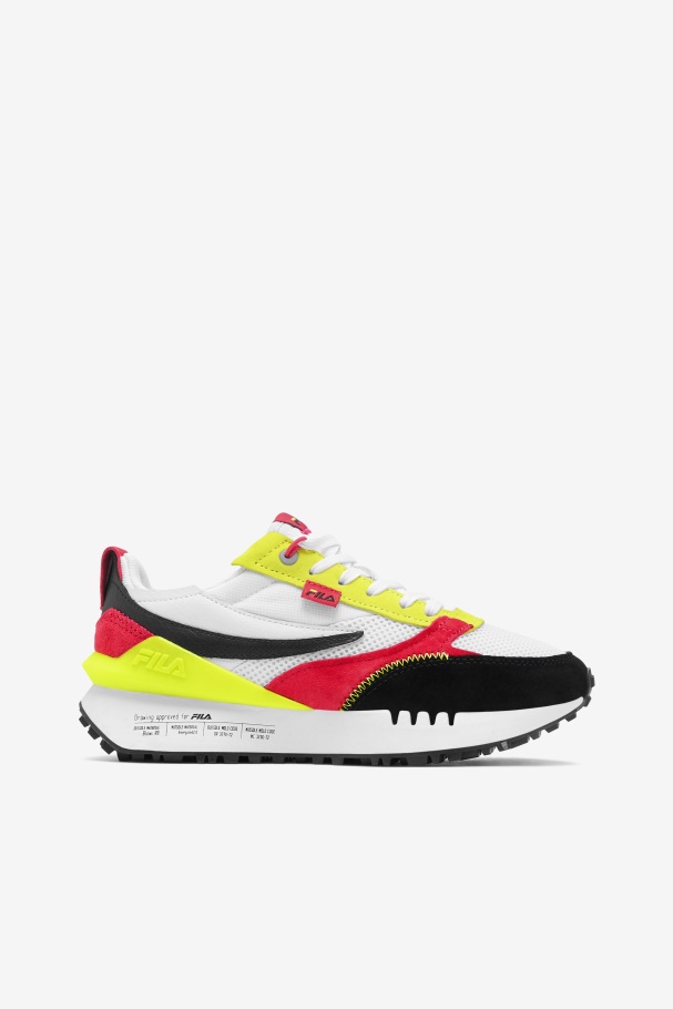 Women's Renno N-Generation White/Diva Pink/Yellow Fila UK