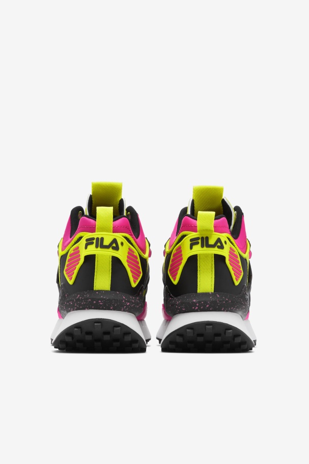 Black/White/Pink Glow Women\'s Spectra Fila UK