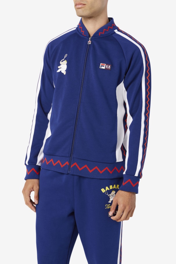 Fila UK X RB Babar Iggy Jacket Fila UK Beacon Blue/White